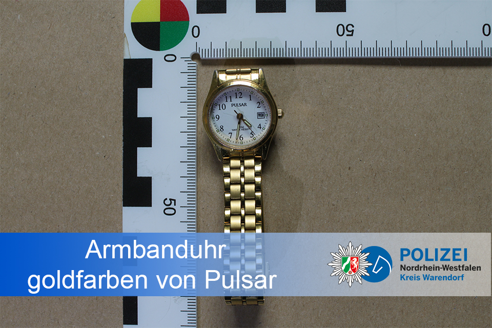 Armbanduhr, goldfarben von Pulsar