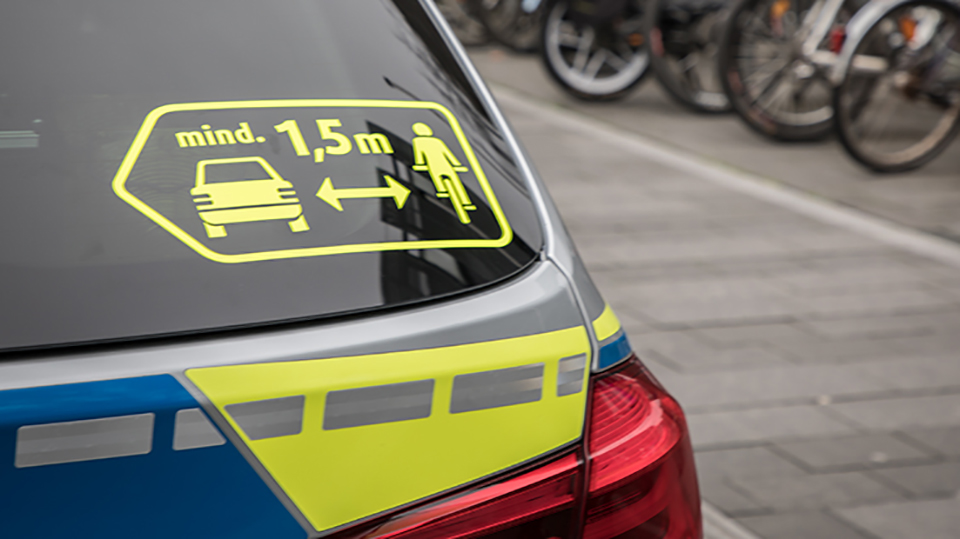 Rösrath: Polizei sensibilisiert für Fahrrad-Schutzstreifen