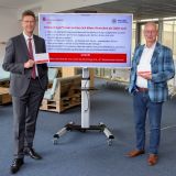 Ralf Klösges und Achim Spröde bei der Pressekonferenz