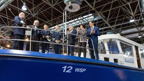 Schiffstaufe Rheinstreifenboot "WSP 12"