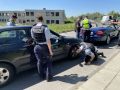 Kontrollen in Bornheim - Überprüfung eines Fahrzeugs durch die Polizei